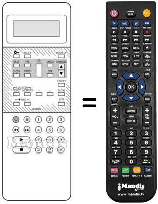 Replacement remote control A09802