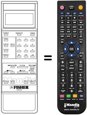 Replacement remote control 6131135932