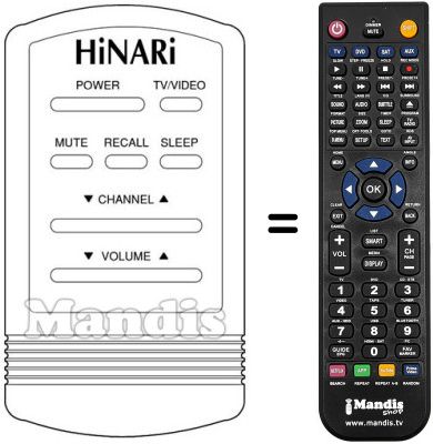 Replacement remote control 6142-03501