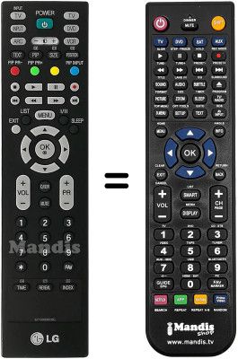 Replacement remote control LG 42 LE 2R