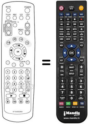Replacement remote control 6710V00026W