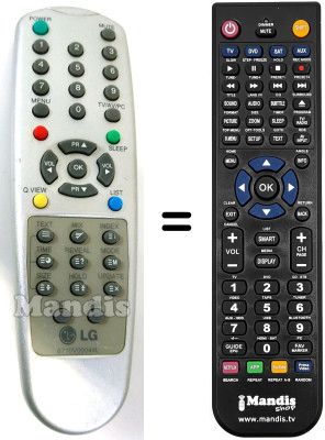 Replacement remote control 6710V00044L