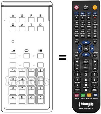 Replacement remote control 743366