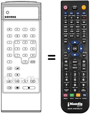 Replacement remote control 750737