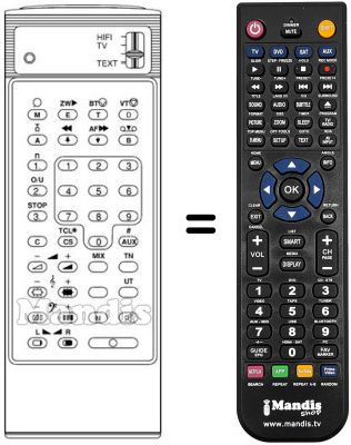 Replacement remote control 751069