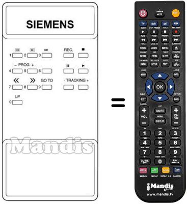 Replacement remote control 753078