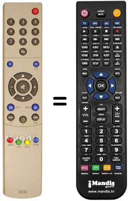 Replacement remote control Trans Continents TR 16 RF 100