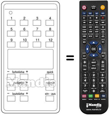 Replacement remote control 901