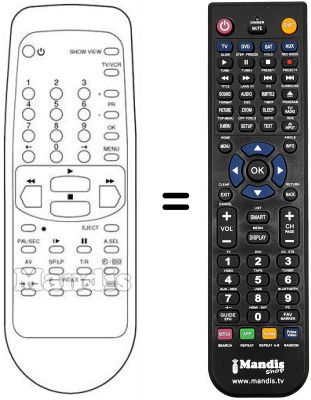 Replacement remote control Schaub Lorenz SL 4697