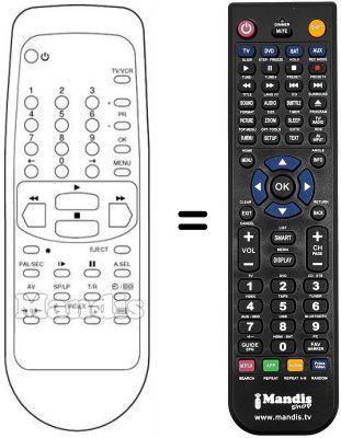 Replacement remote control SCHNEIDER SVC 298