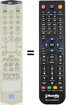 Replacement remote control 97P1R2KCA0