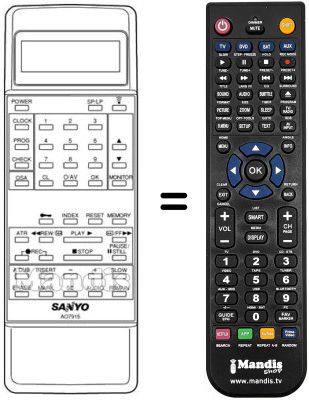 Replacement remote control A07915