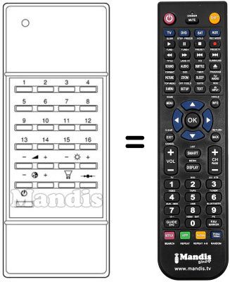 Replacement remote control A506810