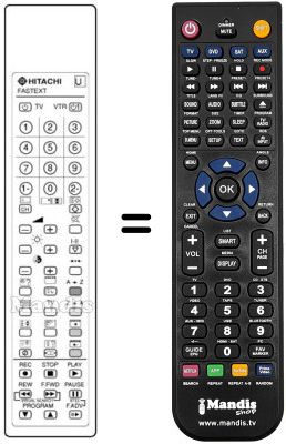 Replacement remote control A 518617