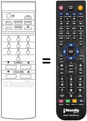Replacement remote control A76M028030