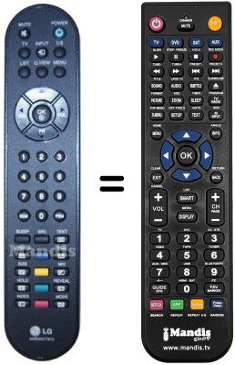 Replacement remote control LG 20 LS 2R