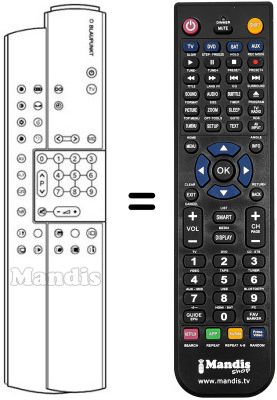 Replacement remote control Blaupunkt PM 42-49 VT