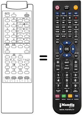 Replacement remote control BS 33004-441-251