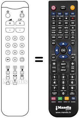 Replacement remote control C 15012 R