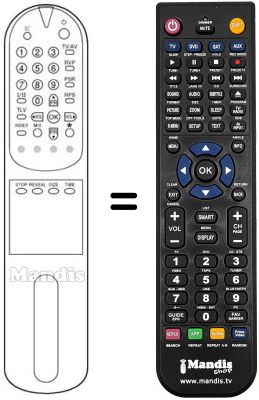 Replacement remote control LG CB 14F80 X