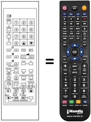 Replacement remote control CLE 874 A
