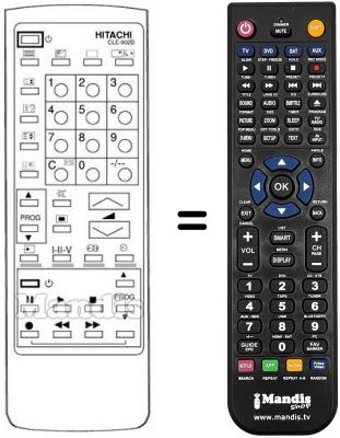 Replacement remote control Hitachi CL 2546 TAN