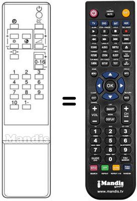 Replacement remote control CT-9321