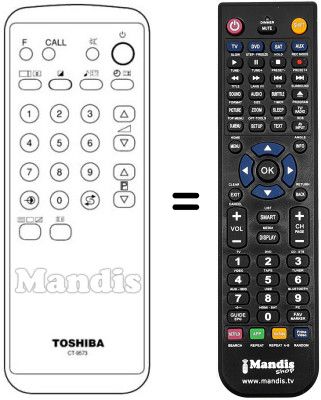Replacement remote control CT-9573