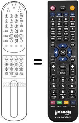 Replacement remote control 105-212K