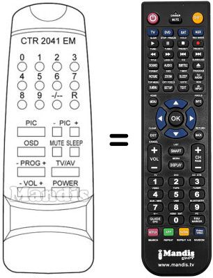 Replacement remote control Elekta CTR 2041 EM