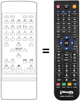 Replacement remote control SCHNEIDER CTV 2797