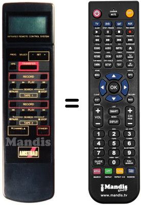 Replacement remote control Amstrad DD 9901