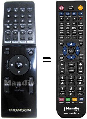 Replacement remote control Thomson DS 100 I Replacement remote control Thomson DS 100 I