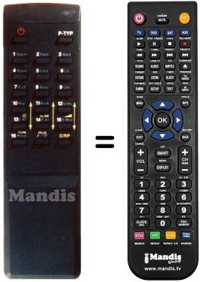 Replacement remote control DSR 100