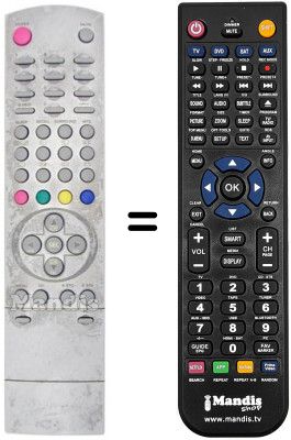 Replacement remote control Daewoo DT 2107