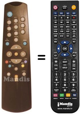 Replacement remote control DVB 710 C.I