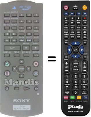 Replacement remote control DVD / PLAYSTATION