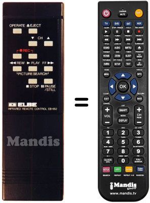 Replacement remote control EB 652