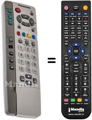 Replacement remote control Panasonic EUR 511266