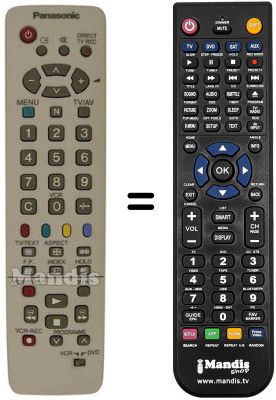 Replacement remote control Panasonic TX-32PS1 D
