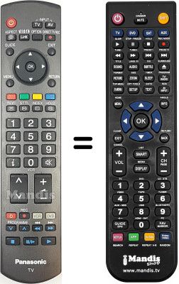 Replacement remote control Panasonic TH-37PX70F