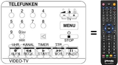 Replacement remote control FB 1135 TTP