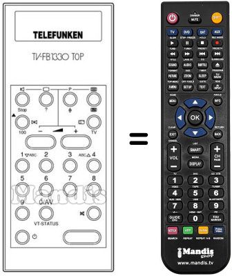 Replacement remote control FB 1330 TOP