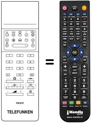 Replacement remote control FB 181 F