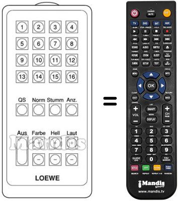 Replacement remote control FB 1A