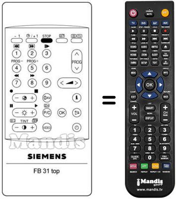 Replacement remote control 757180