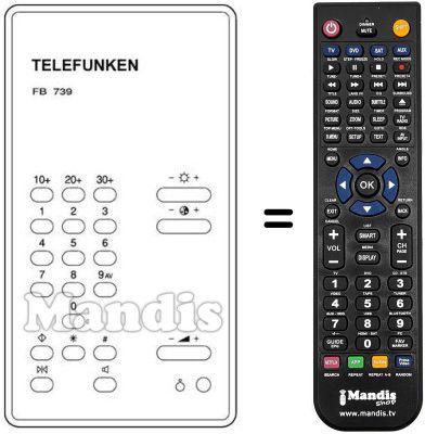 Replacement remote control FB 739