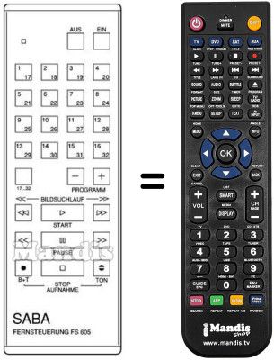 Replacement remote control FS 605