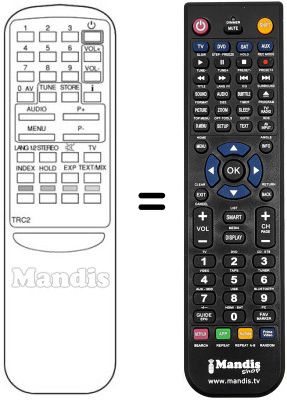Replacement remote control G2
