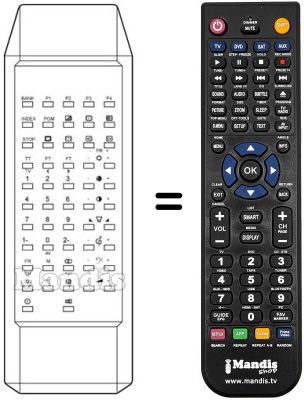 Replacement remote control G2